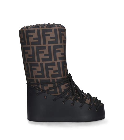 fendi shearling snow boots|Fendi high heel boots.